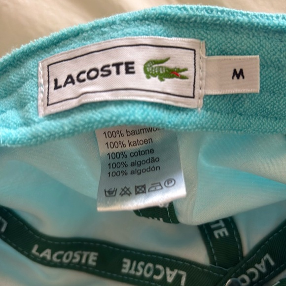 Lacoste Izod  Aqua Blue Baseball Cap - Picture 7 of 9